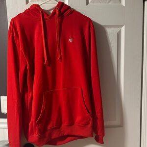 Champion Men's Vibrant Red Hoodie
